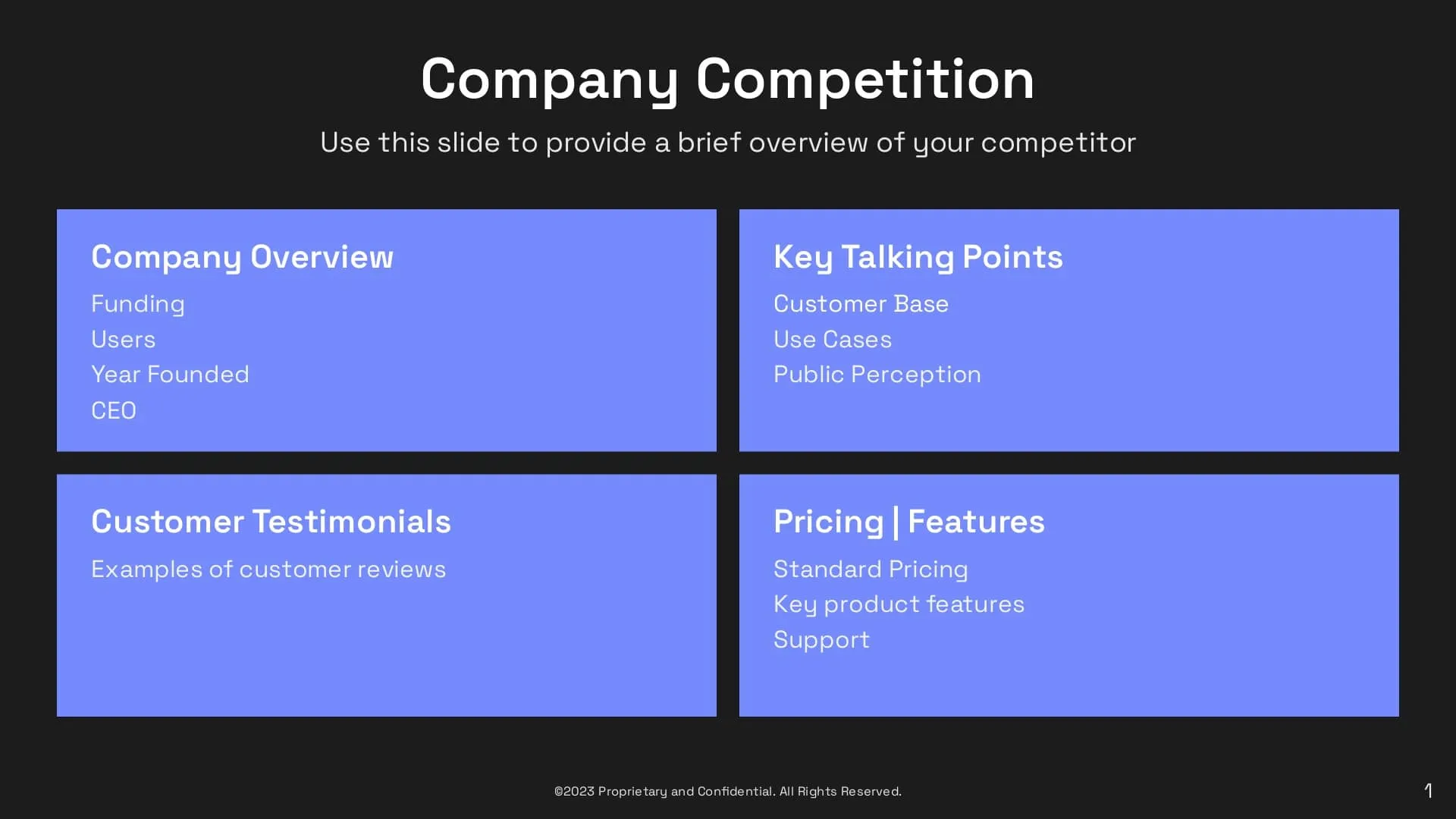 Company Competition